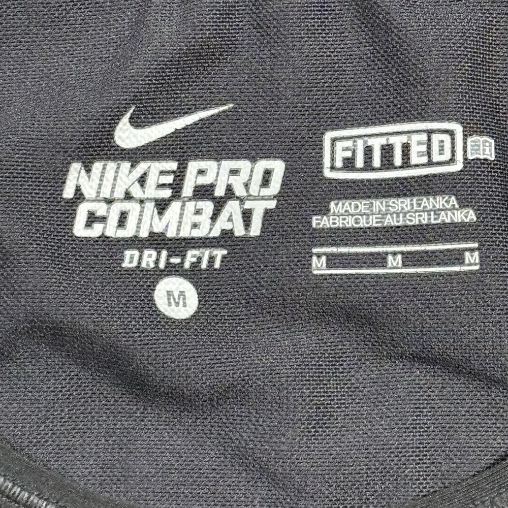 Nike Pro Combat Dri-Fit Fitted Women’s Black Tank-Top Size Medium Activewear - Picture 3 of 10